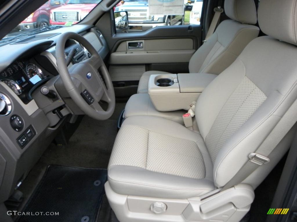 2010 F150 XLT Regular Cab - Sterling Grey Metallic / Medium Stone photo #14