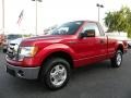 2010 Red Candy Metallic Ford F150 XLT Regular Cab  photo #6
