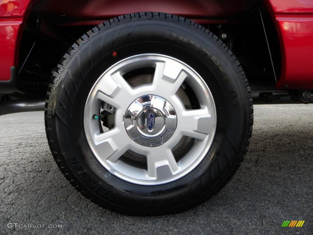 2010 F150 XLT Regular Cab - Red Candy Metallic / Medium Stone photo #11