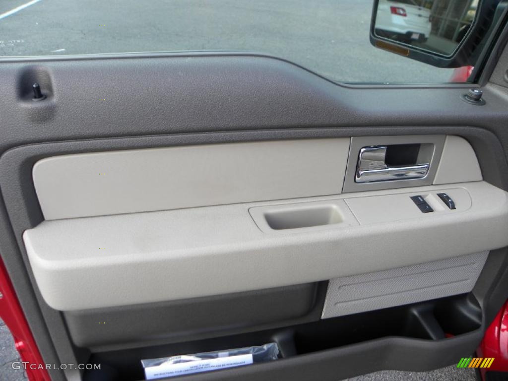 2010 F150 XLT Regular Cab - Red Candy Metallic / Medium Stone photo #13