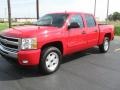 2010 Victory Red Chevrolet Silverado 1500 LT Crew Cab 4x4  photo #1