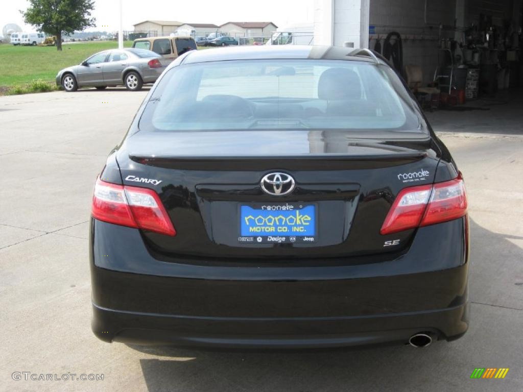 2007 Camry SE - Black / Dark Charcoal photo #7