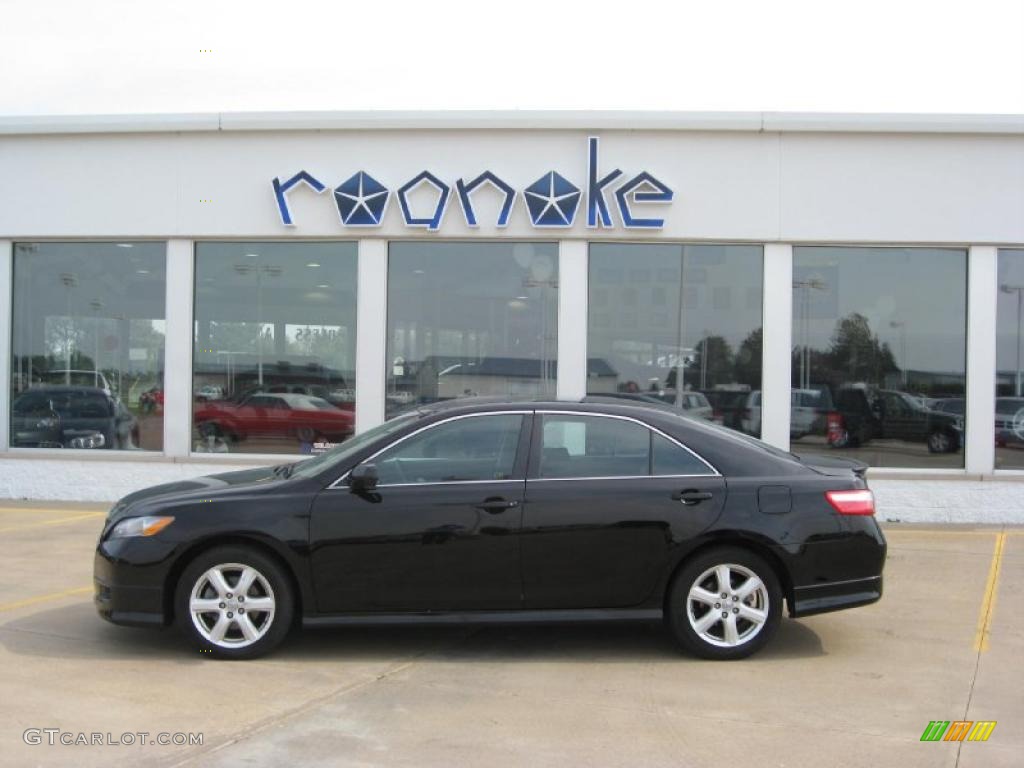 2007 Camry SE - Black / Dark Charcoal photo #8