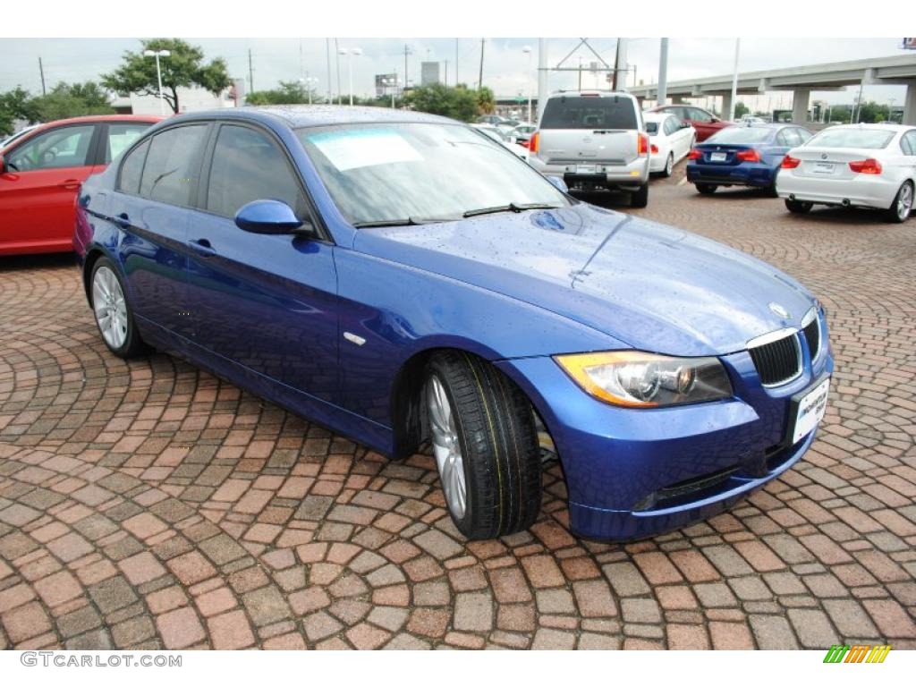 2007 3 Series 328i Sedan - Montego Blue Metallic / Grey photo #7
