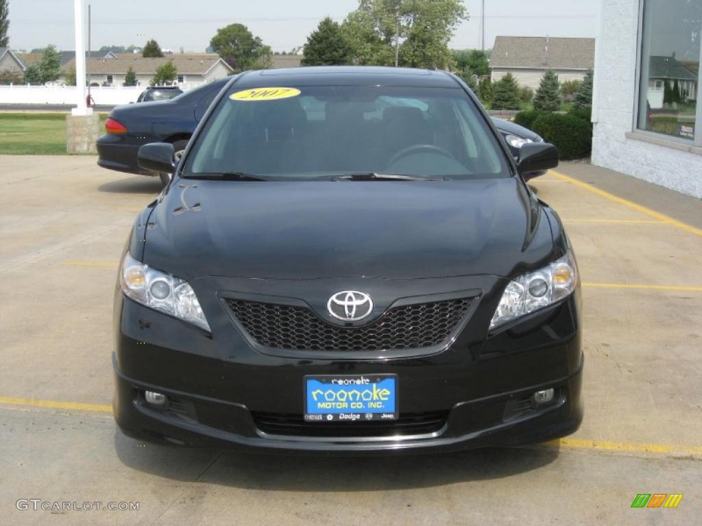 2007 Camry SE - Black / Dark Charcoal photo #12