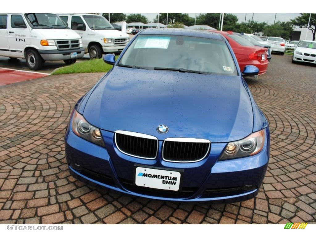 2007 3 Series 328i Sedan - Montego Blue Metallic / Grey photo #8
