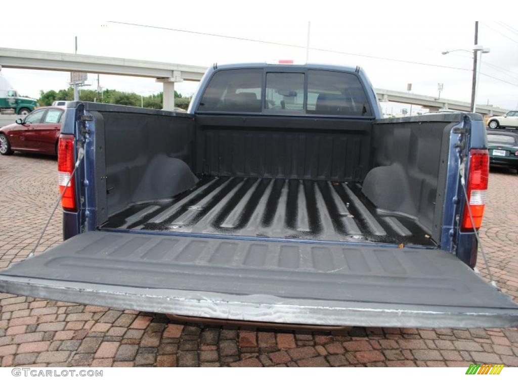 2004 F150 Lariat SuperCab - Medium Wedgewood Blue Metallic / Tan photo #11