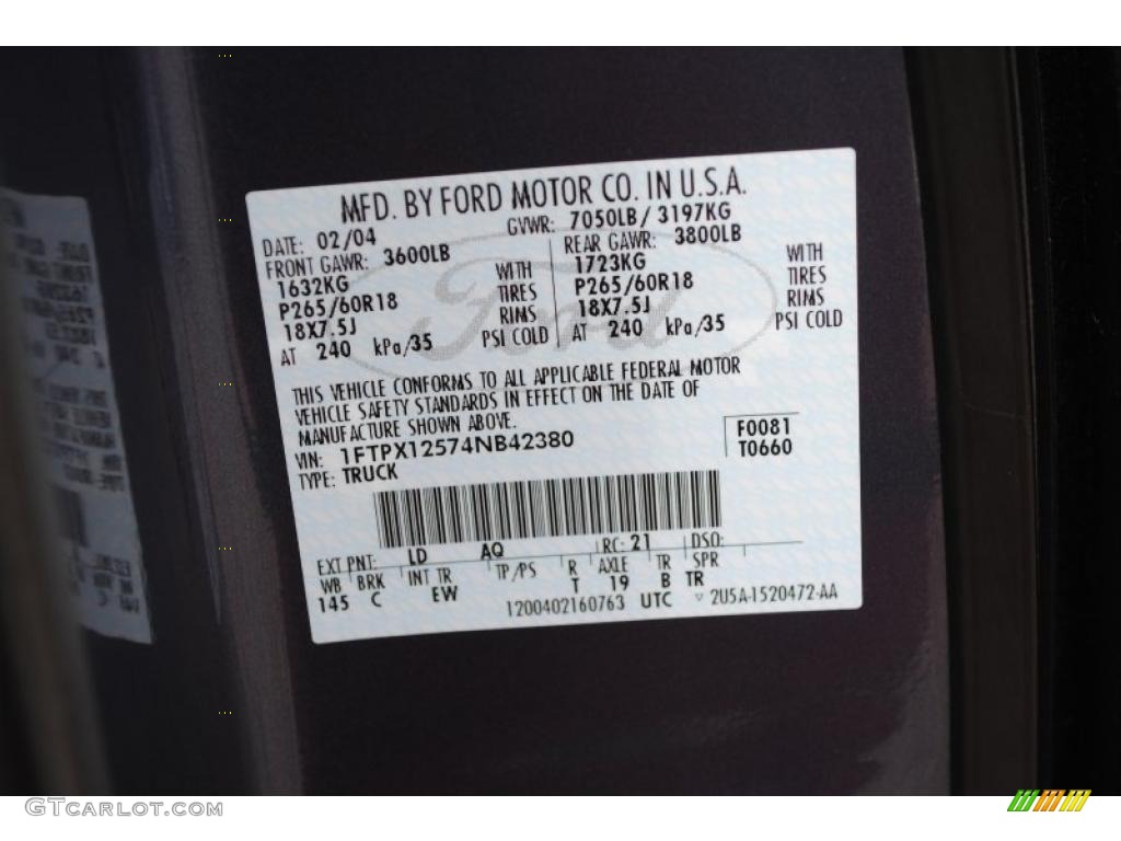 2004 F150 Lariat SuperCab - Medium Wedgewood Blue Metallic / Tan photo #14