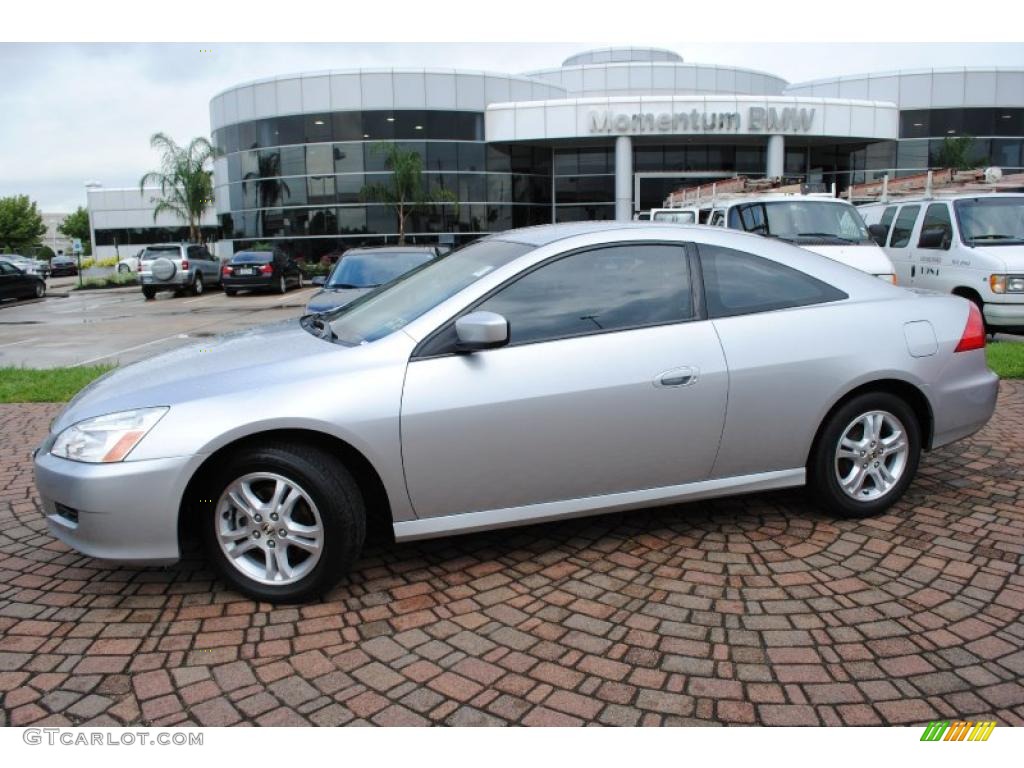 2006 Accord LX Coupe - Alabaster Silver Metallic / Black photo #2