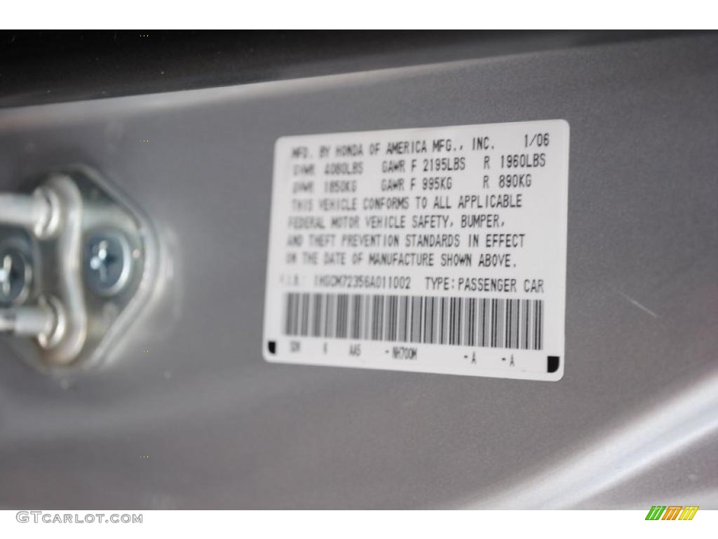 2006 Accord LX Coupe - Alabaster Silver Metallic / Black photo #14