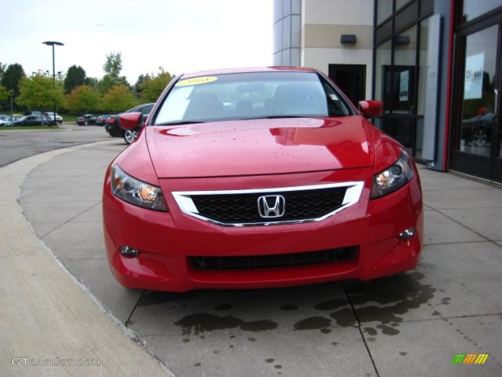 2008 Accord EX-L V6 Coupe - San Marino Red / Black photo #2