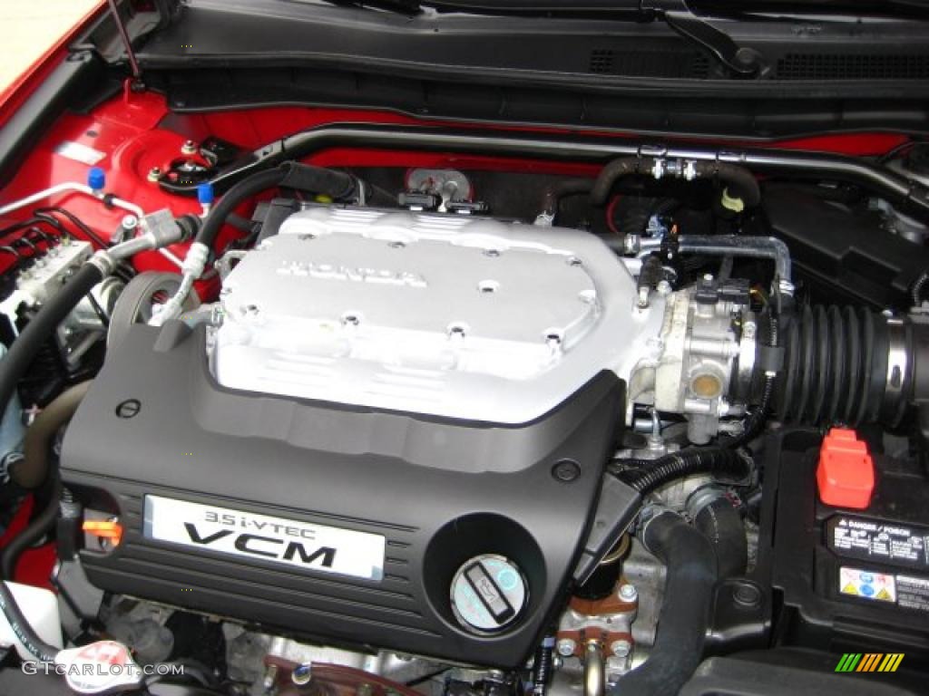 2008 Accord EX-L V6 Coupe - San Marino Red / Black photo #10