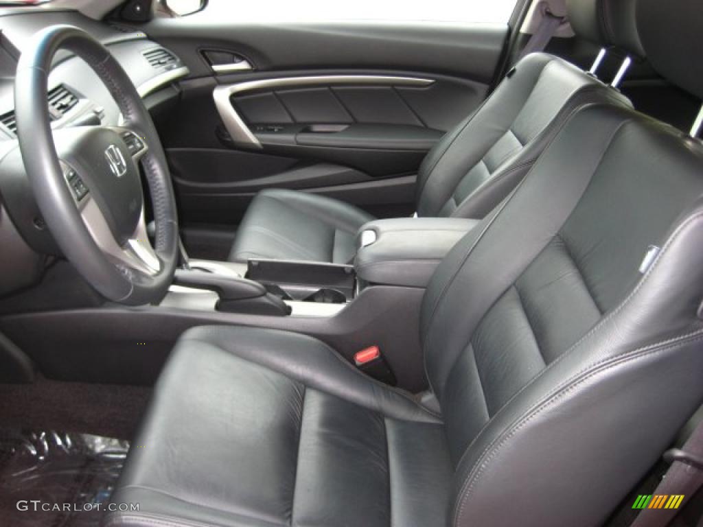 2008 Accord EX-L V6 Coupe - San Marino Red / Black photo #12