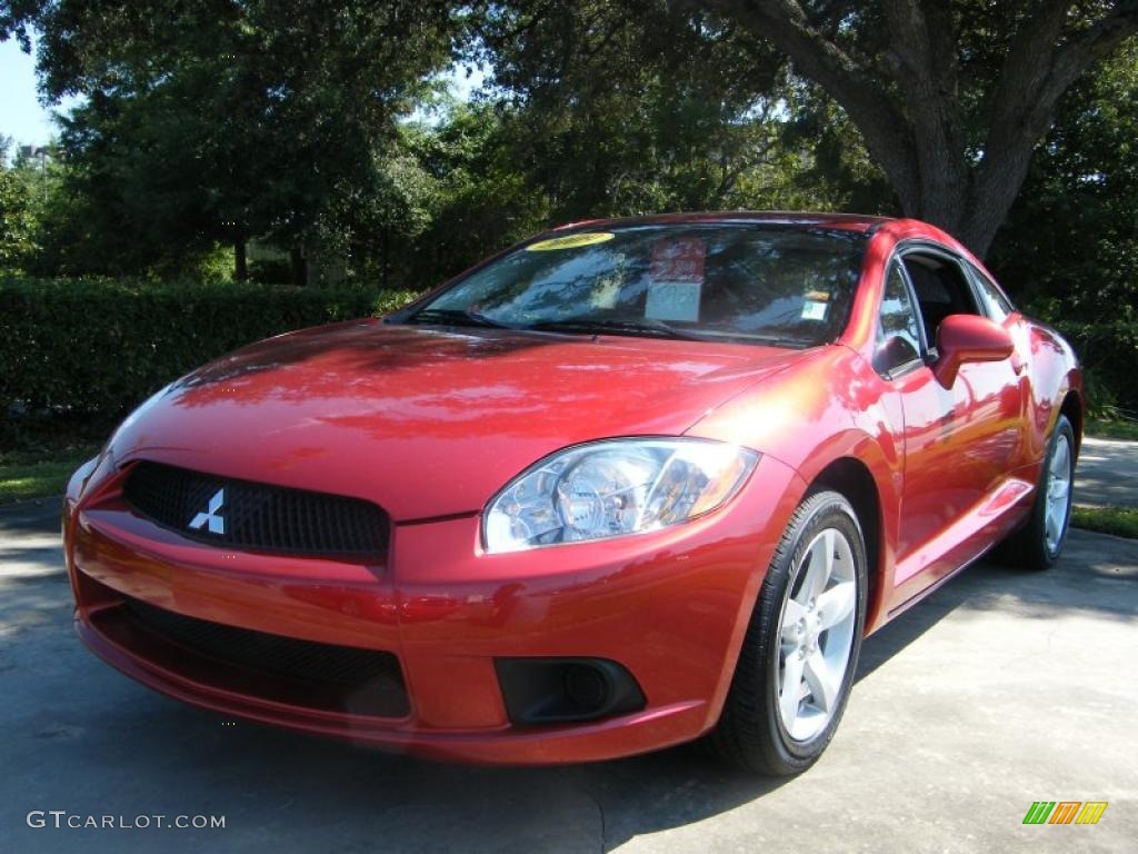 2009 Eclipse GS Coupe - Rave Red Pearl / Medium Gray photo #1