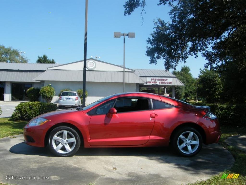 2009 Eclipse GS Coupe - Rave Red Pearl / Medium Gray photo #2