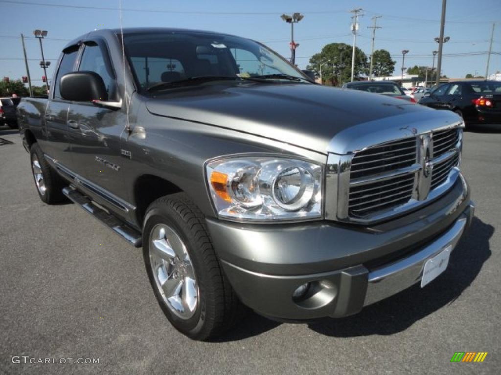 2007 Ram 1500 Laramie Quad Cab - Mineral Gray Metallic / Medium Slate Gray photo #8