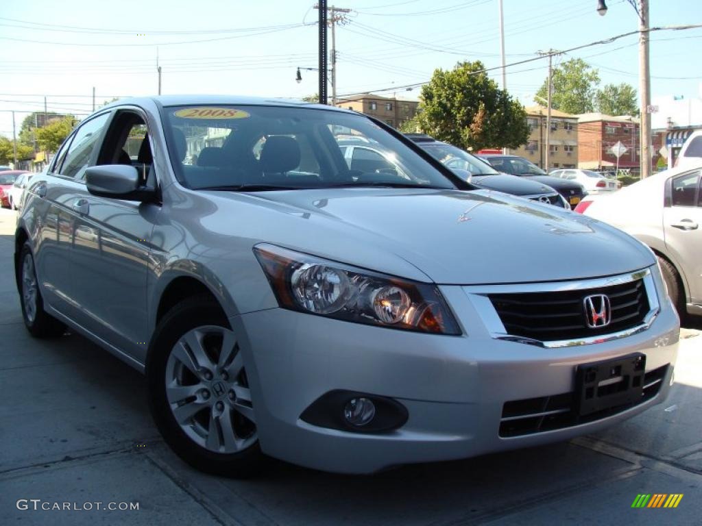 2008 Accord LX-P Sedan - Alabaster Silver Metallic / Black photo #1