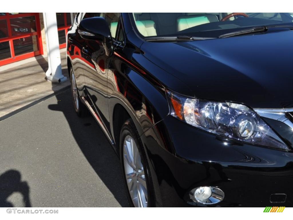 2010 RX 450h AWD Hybrid - Obsidian Black / Parchment/Brown Walnut photo #8