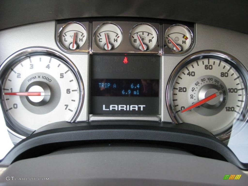 2010 F150 Lariat SuperCrew - Red Candy Metallic / Tan photo #33