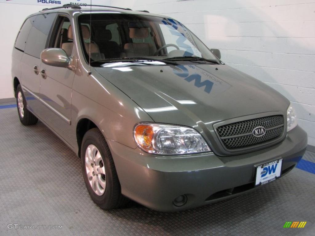 Sage Green Metallic Kia Sedona