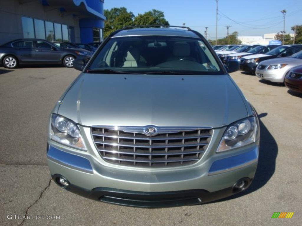 2004 Pacifica AWD - Satin Jade Green Pearl / Light Taupe photo #6