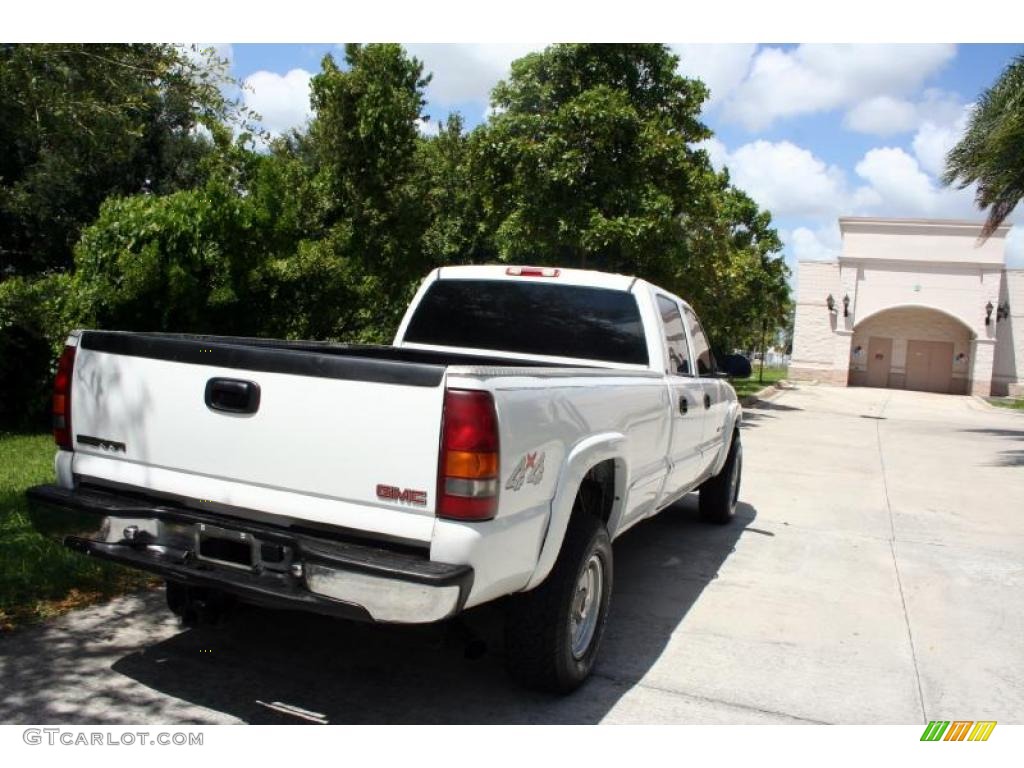 2001 Sierra 2500HD SLE Crew Cab 4x4 - Summit White / Graphite photo #9