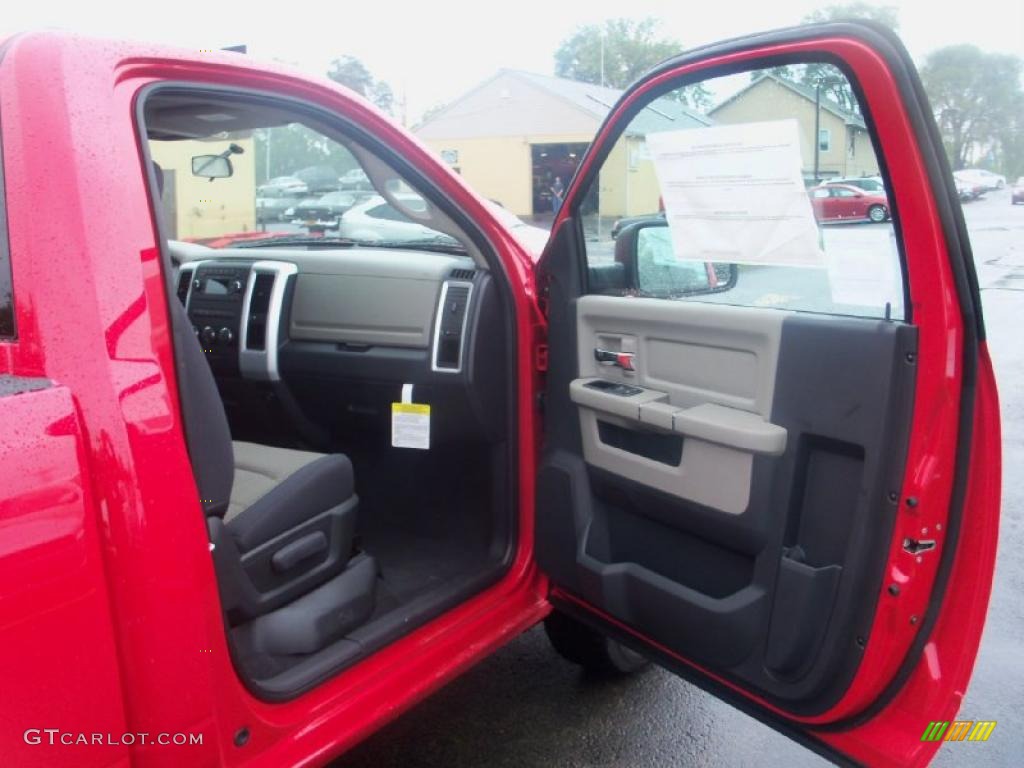 2011 Ram 1500 SLT Regular Cab 4x4 - Flame Red / Dark Slate Gray/Medium Graystone photo #16