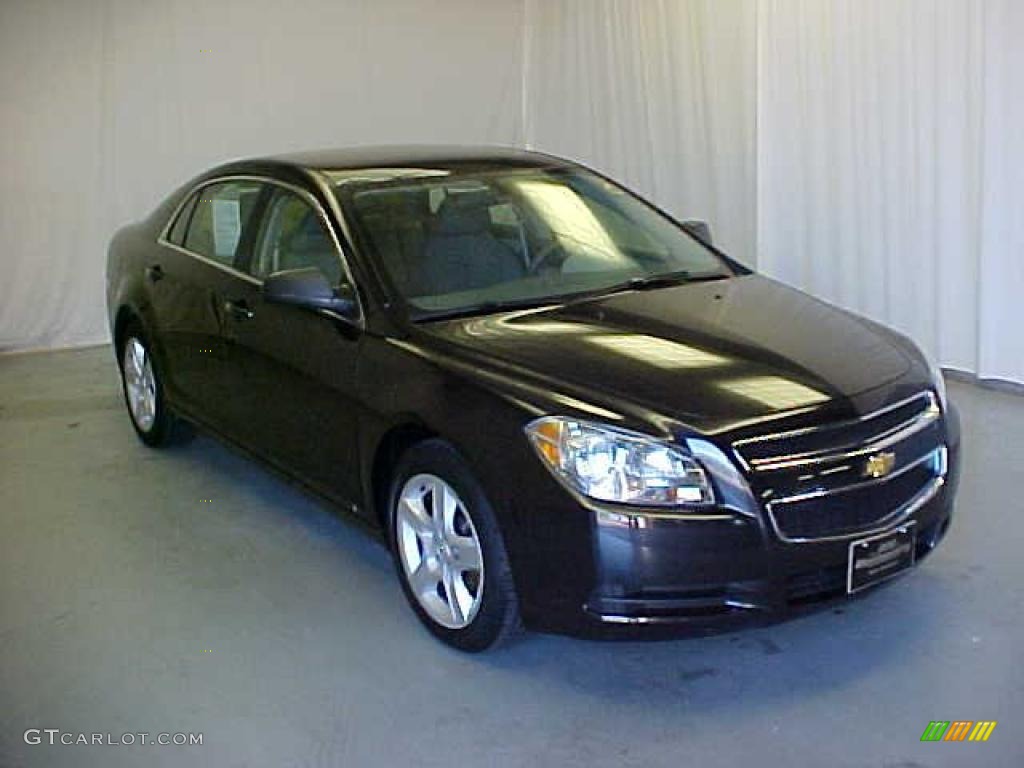 2010 Malibu LS Sedan - Black Granite Metallic / Titanium photo #1