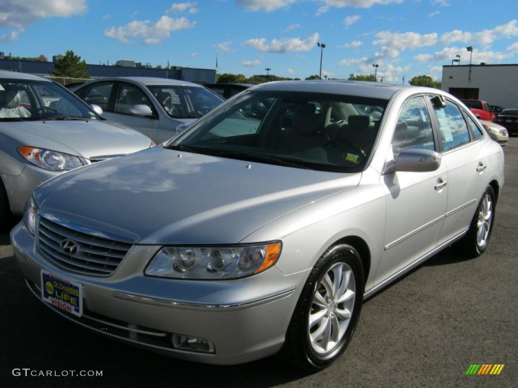 2008 Azera Limited - Silver Frost / Beige photo #1