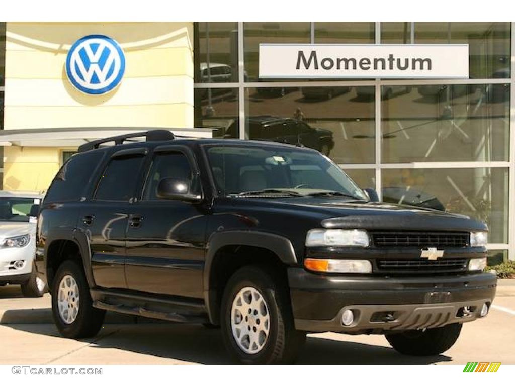 2004 Tahoe Z71 4x4 - Black / Tan/Neutral photo #1