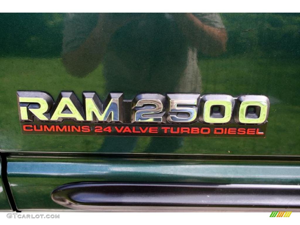 2001 Ram 2500 SLT Quad Cab 4x4 - Forest Green Pearl / Mist Gray photo #101