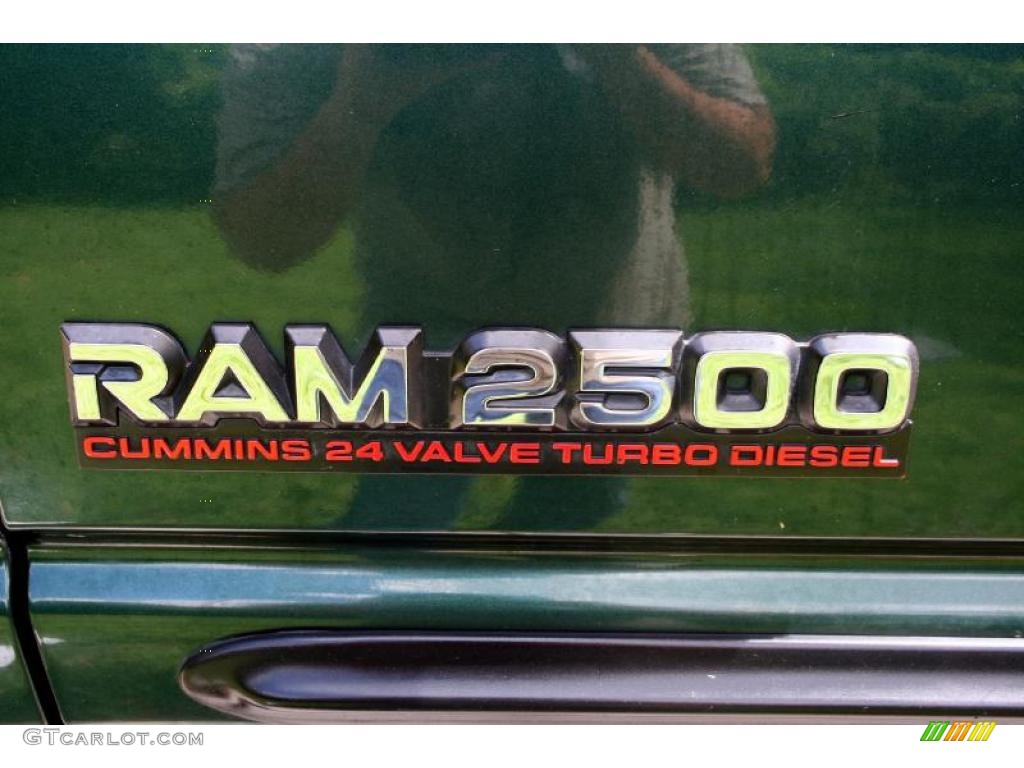 2001 Ram 2500 SLT Quad Cab 4x4 - Forest Green Pearl / Mist Gray photo #102
