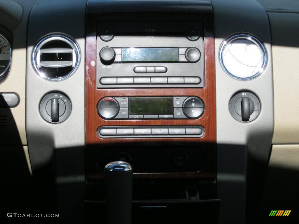 2005 F150 Lariat SuperCrew 4x4 - Dark Toreador Red Metallic / Tan photo #23