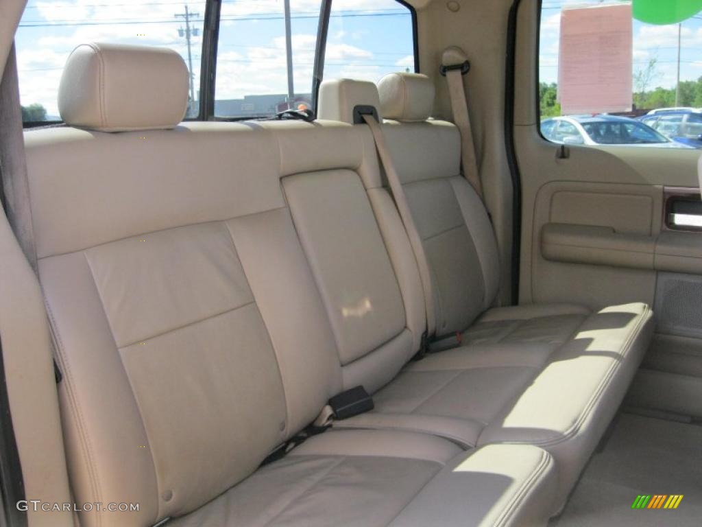 2005 F150 Lariat SuperCrew 4x4 - Dark Toreador Red Metallic / Tan photo #27