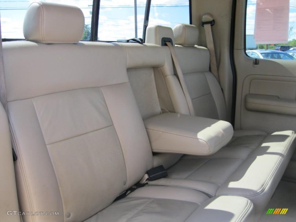 2005 F150 Lariat SuperCrew 4x4 - Dark Toreador Red Metallic / Tan photo #28