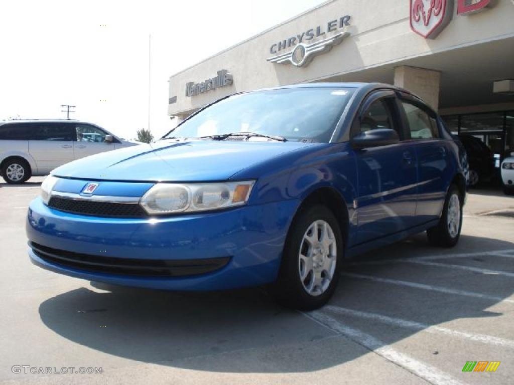 2003 ION 2 Sedan - Bright Blue / Gray photo #7