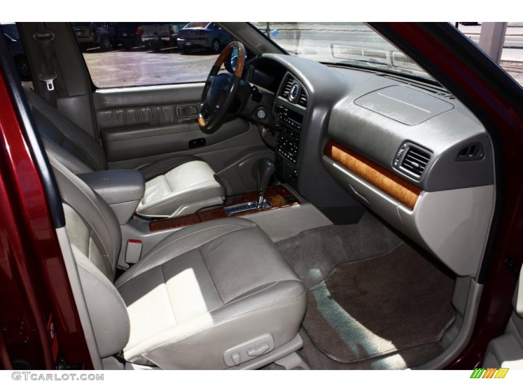 2001 QX4 4x4 - Burgundy Metallic / Stone Beige photo #15