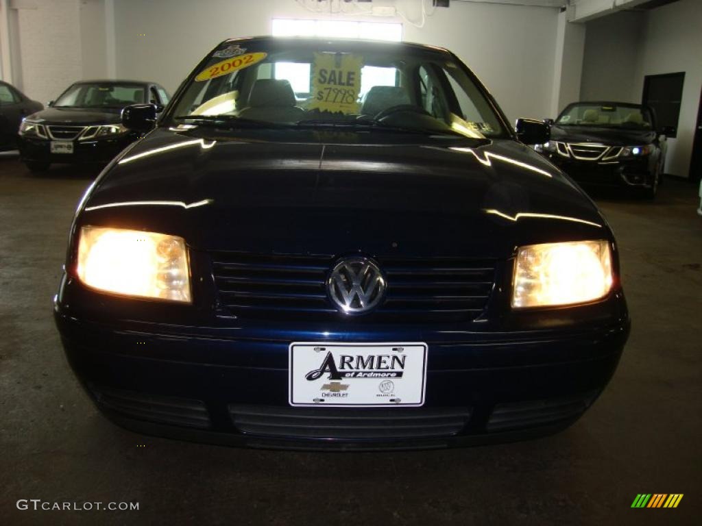 2002 Jetta GLS 1.8T Sedan - Indigo Blue / Beige photo #3