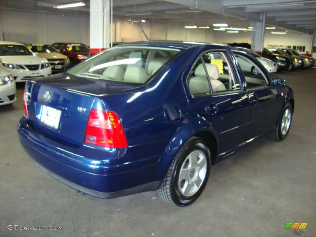 2002 Jetta GLS 1.8T Sedan - Indigo Blue / Beige photo #7