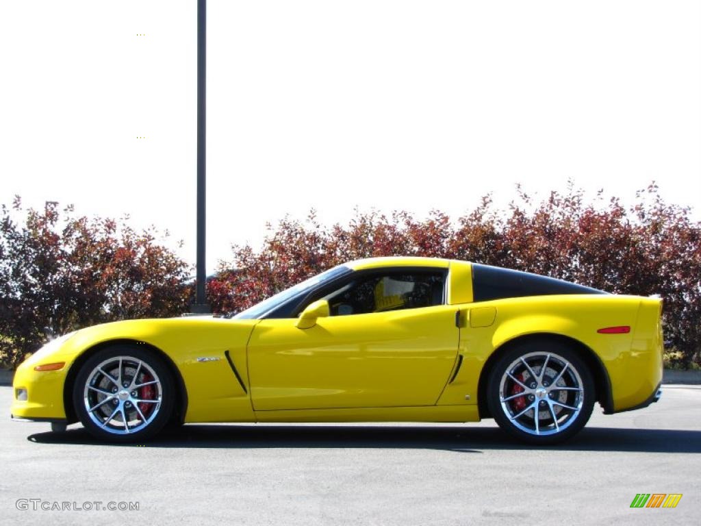 2009 Corvette Z06 - Velocity Yellow / Ebony photo #1