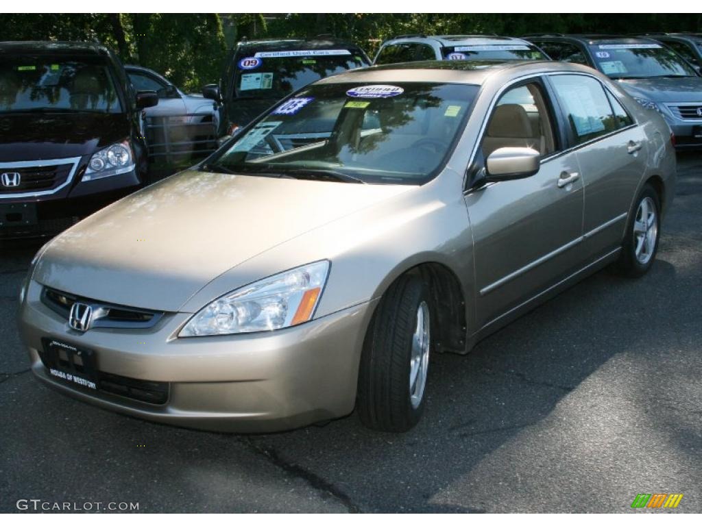 2005 Accord EX Sedan - Desert Mist Metallic / Ivory photo #1