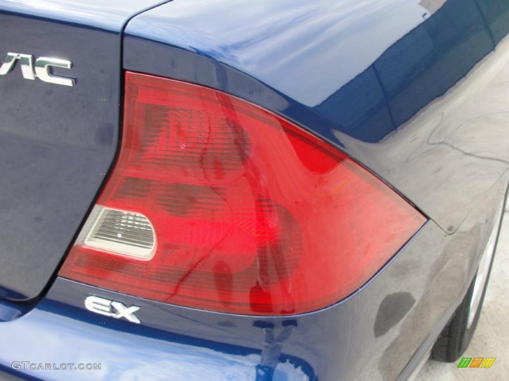 2002 Civic EX Coupe - Eternal Blue Pearl / Beige photo #19