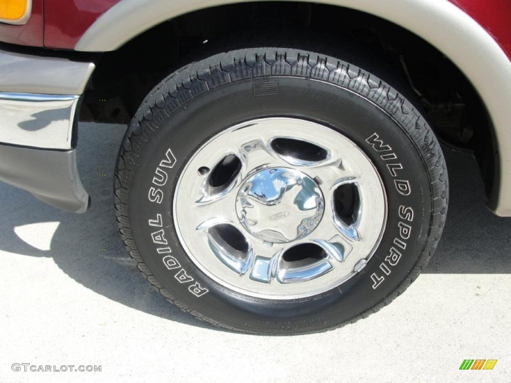 2003 F150 Lariat SuperCab - Toreador Red Metallic / Medium Parchment Beige photo #12