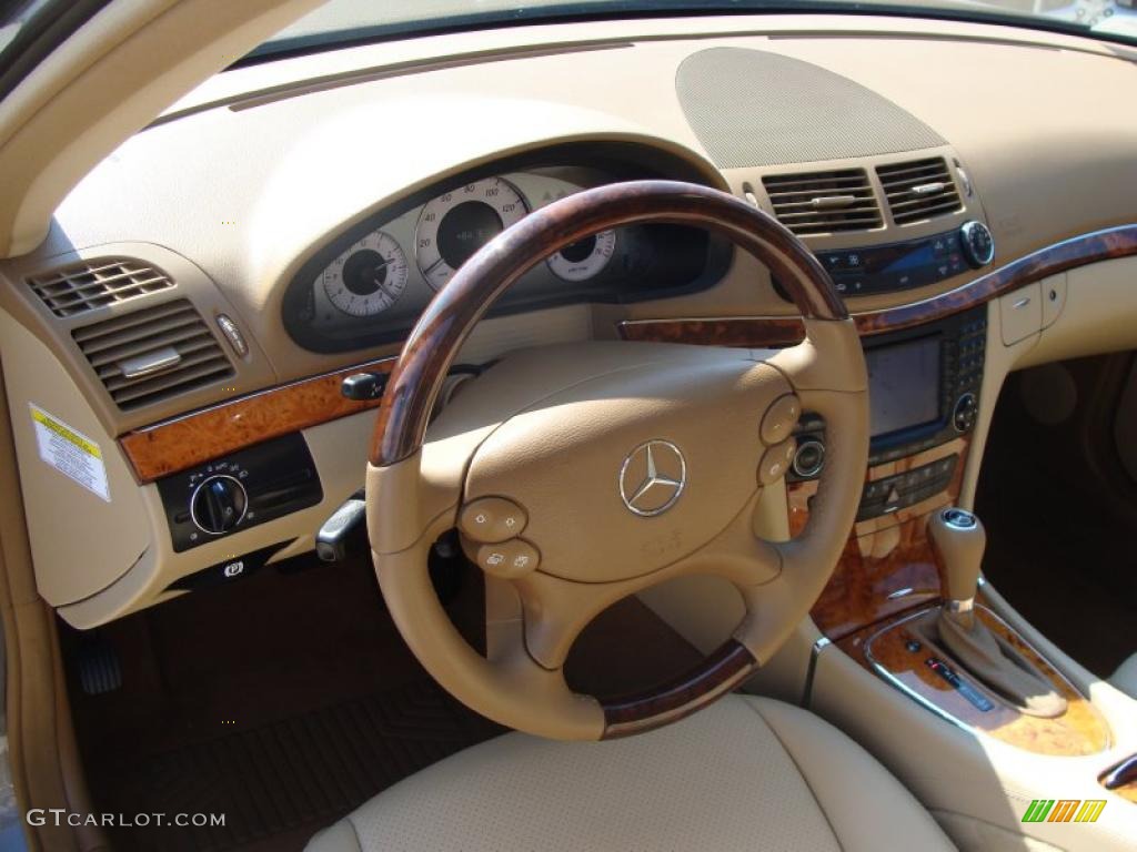 2008 E 350 4Matic Sedan - Indium Grey Metallic / Cashmere photo #14