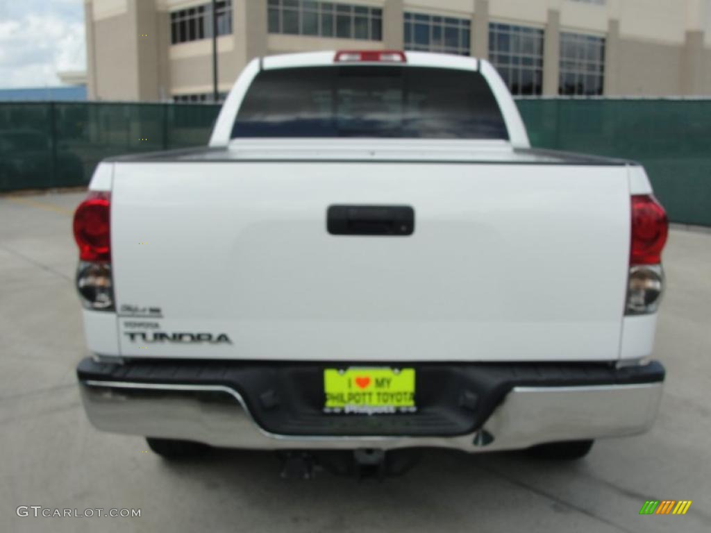 2007 Tundra SR5 Double Cab - Super White / Beige photo #4