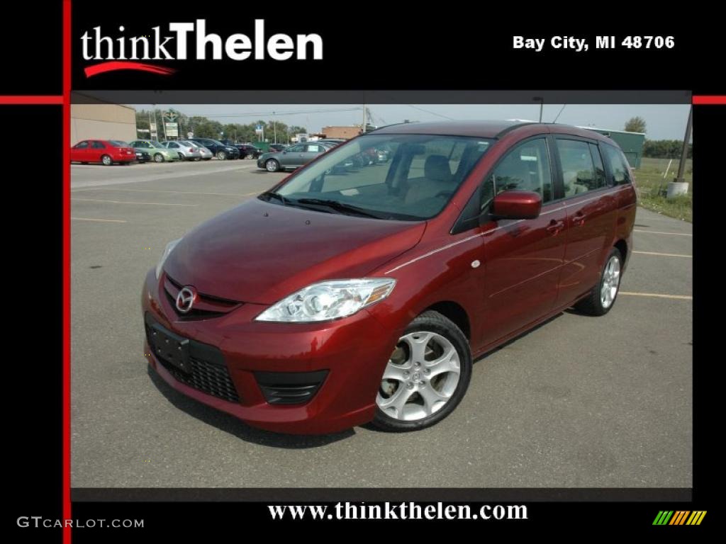 2009 MAZDA5 Sport - Copper Red Mica / Sand photo #1