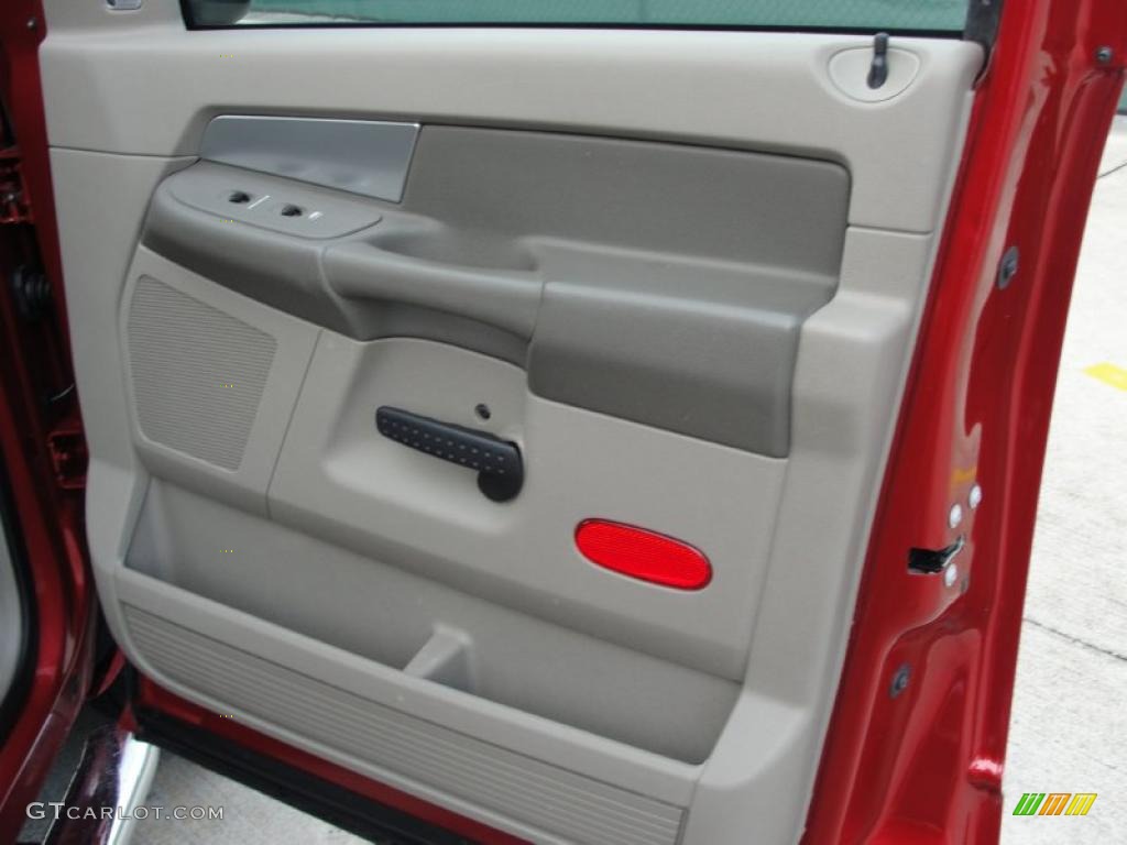 2008 Ram 1500 Lone Star Edition Quad Cab - Inferno Red Crystal Pearl / Medium Slate Gray photo #26