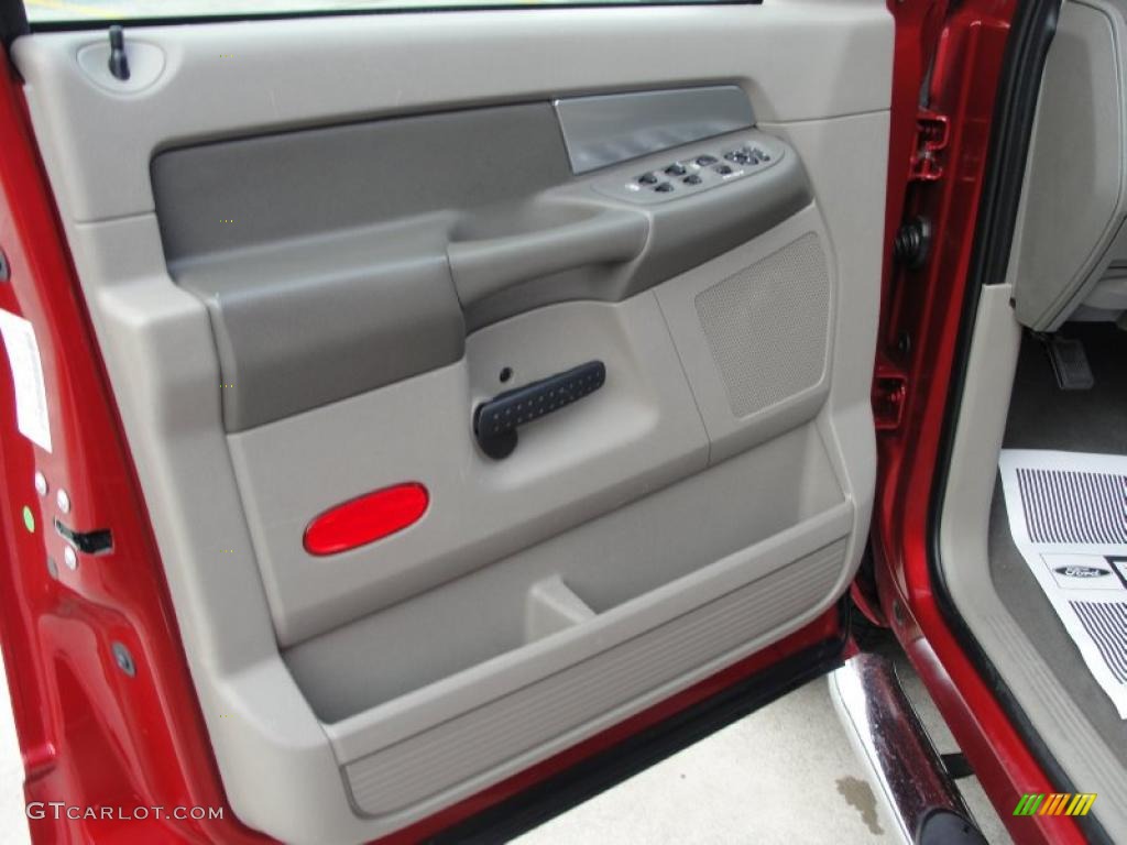 2008 Ram 1500 Lone Star Edition Quad Cab - Inferno Red Crystal Pearl / Medium Slate Gray photo #33