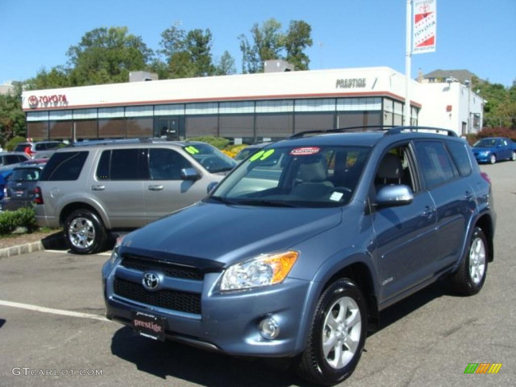 2009 RAV4 Limited 4WD - Pacific Blue Metallic / Ash Gray photo #1