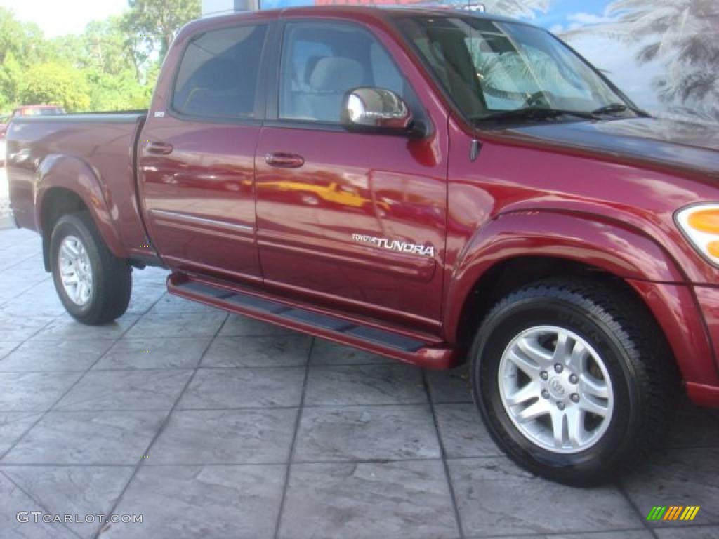 2004 Tundra SR5 Double Cab 4x4 - Salsa Red Pearl / Light Charcoal photo #2